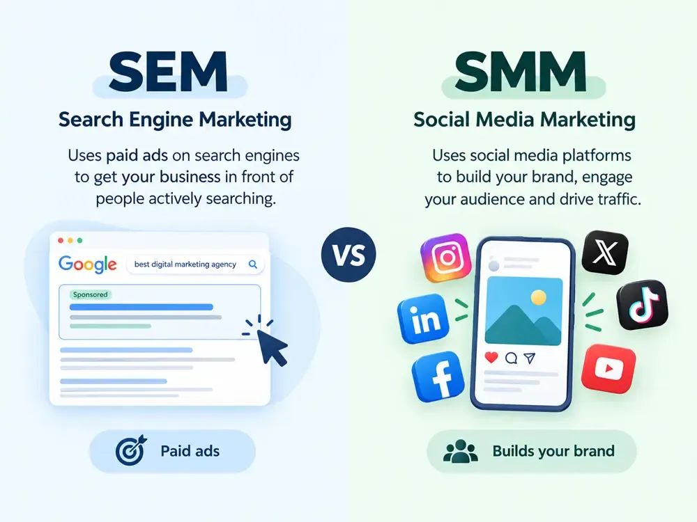 SEM & SMM in Digital Marketing: A simple guide